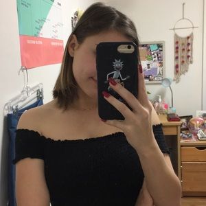 Urban outfitters off the shoulder scrunch top 🌚